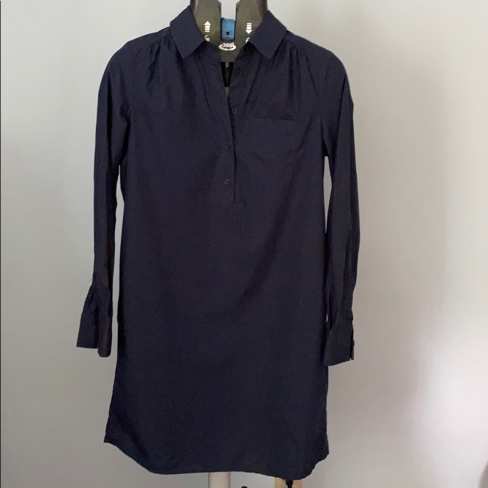 Michael Kors navy long sleeve dress with pockets